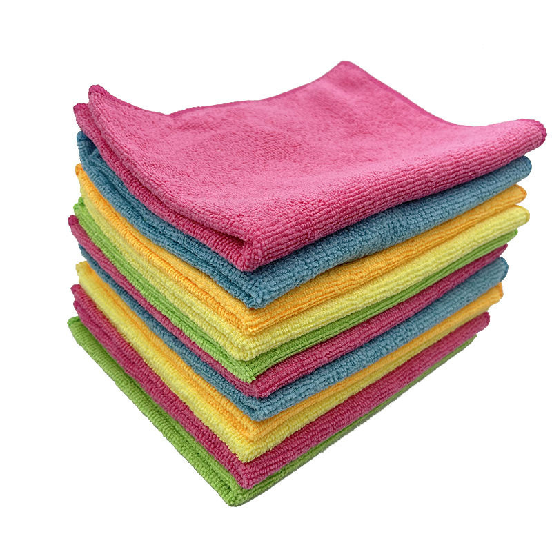 Factory Direct Sale Ultra-Fine Microfiber Warp Knitted Towel Non-Shedding Non-Fading Soft Car Washing Kitchen Cleaning Cloth - 1
