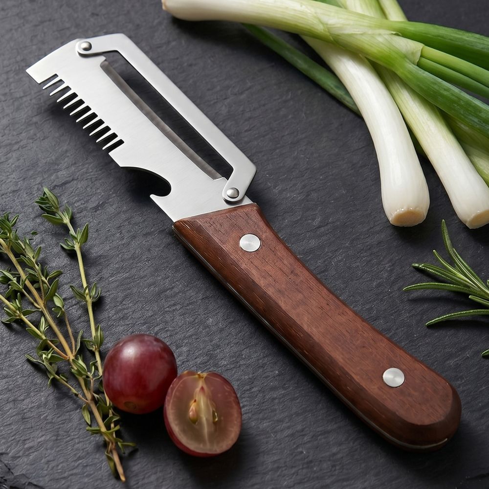 3-in-1 Stainless Steel Peeler, Bottle Opener and Grater