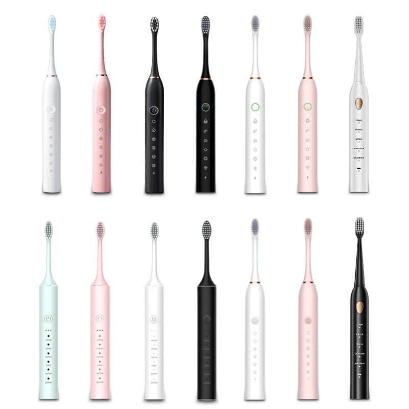 Adult Fully Automatic Sonic Electric Toothbrush, Soft Bristles, Rechargeable, Waterproof