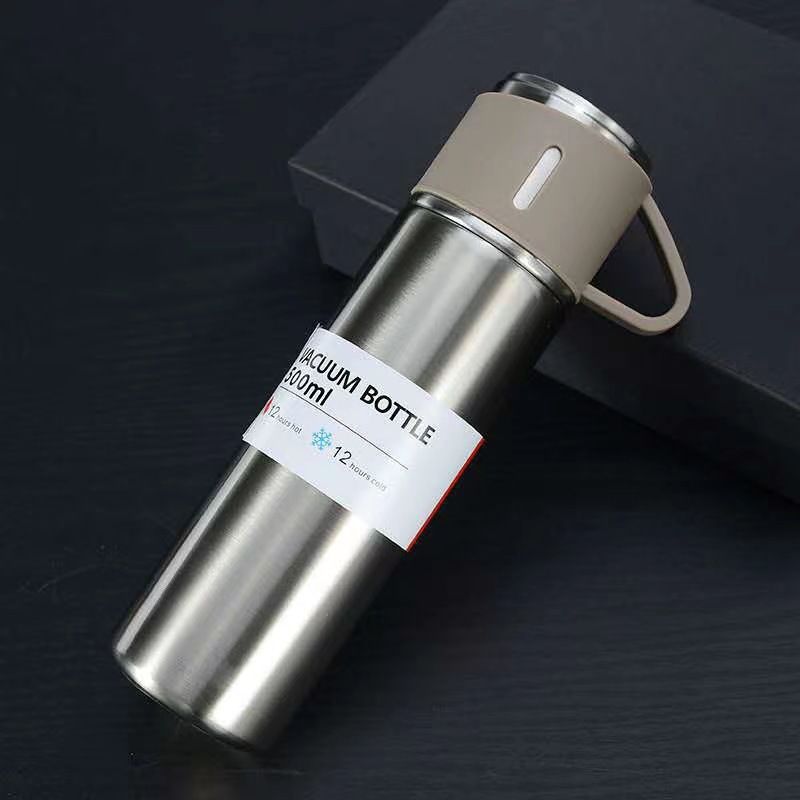 304 vacuum insulated stainless steel thermos cup single container three lids gift box set business water cup gift wholesale printed logo - 9