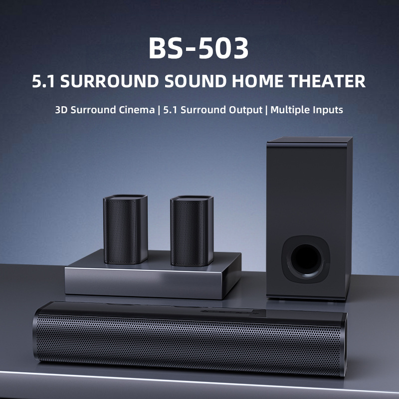Soundbar Speaker 5.1 Channel Home Theater Speaker Subwoofer Home Living Room TV Sound System Set