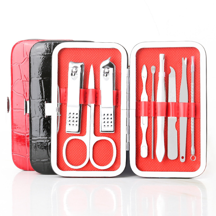 9-teiliges Maniküre-Pediküre- und Augenbrauenschnitt-Set - 1