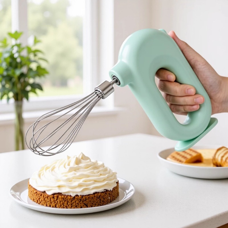 Electric hand mixer cake baking