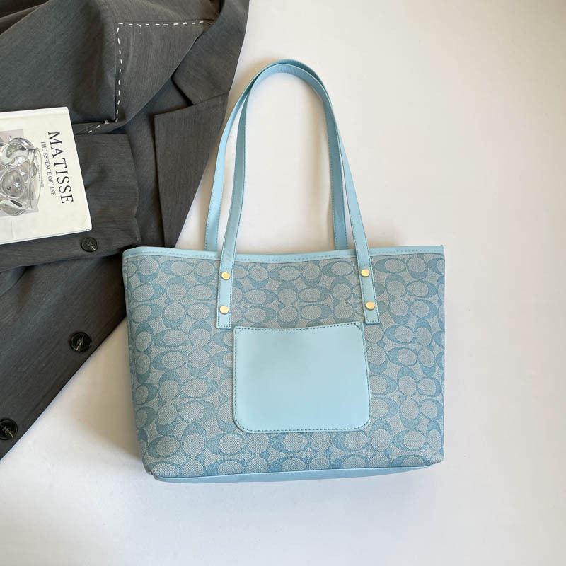 Classic Zipper Tote Bag, Daily Commute Shoulder Handbag, Large Capacity, Multiple Colors Available - 8