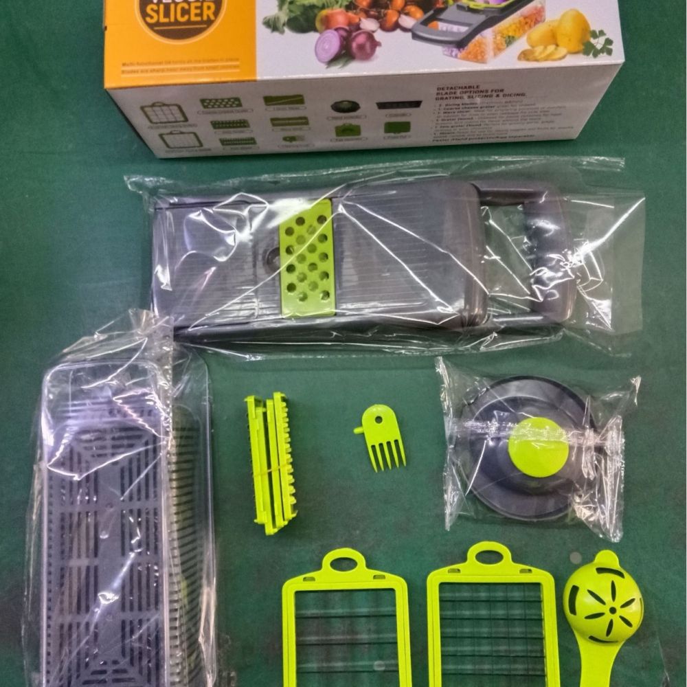 Multifunctional vegetable cutter, kitchen potato slicer, grater, vegetable chopper (cross-border Amazon product) - 8