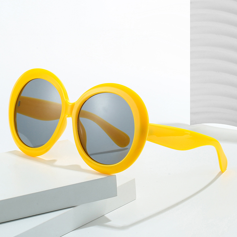 2026 Ovale Sonnenbrille mit großem Rahmen für Damen