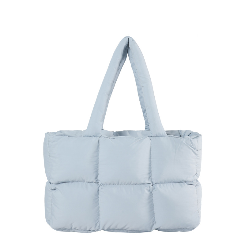 Cross-border wholesale bags, large capacity soft puffed bags, shoulder strap puffed jacket bags, cloud pattern crossbody bags. - 11