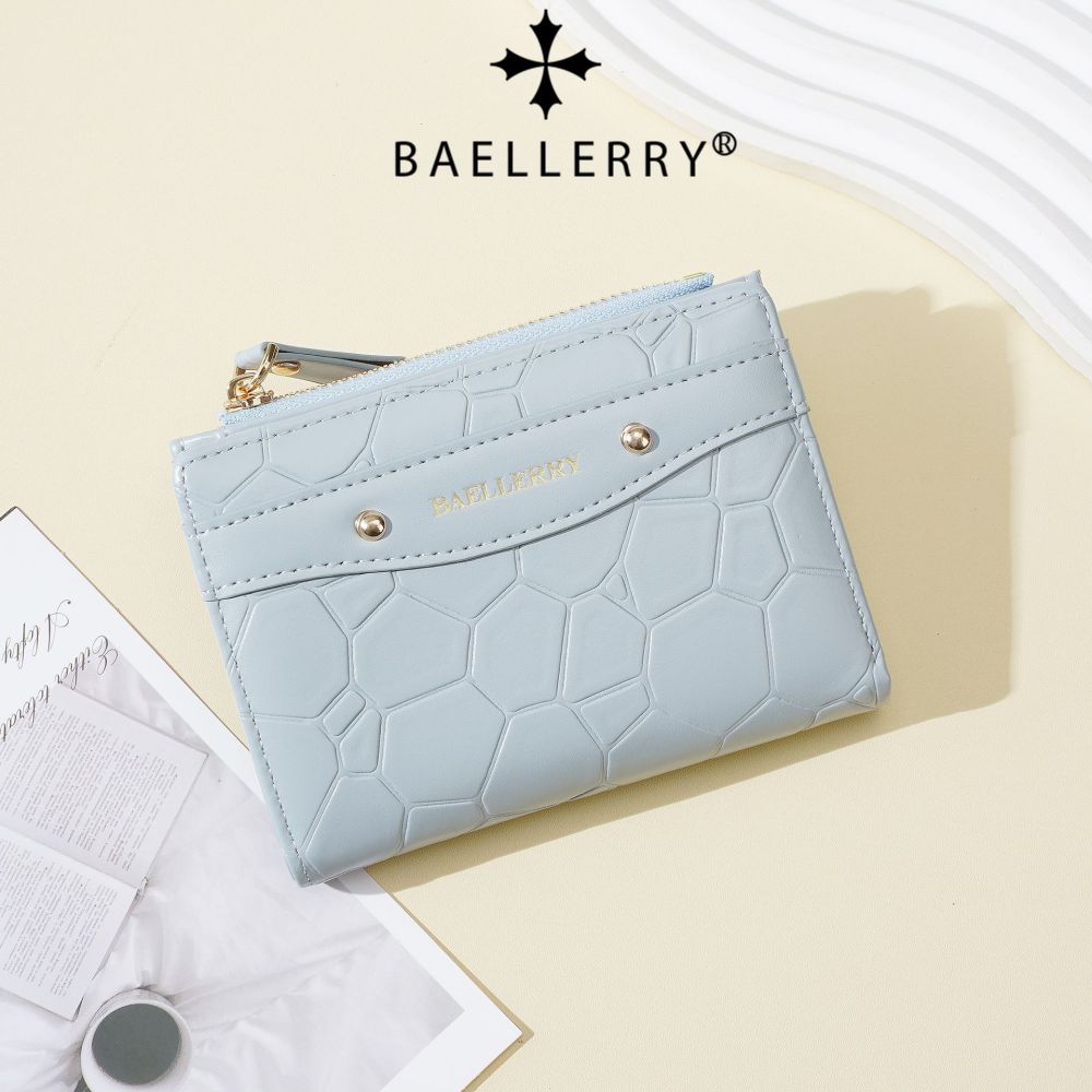 Baellerry Women's Short Wallet, Zipper Coin Pocket, Multi-Card Slots