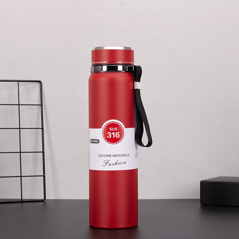 Stainless steel 316 thermos cup, large capacity tea and water separation tea cup, sports portable water heater, outdoor - 8