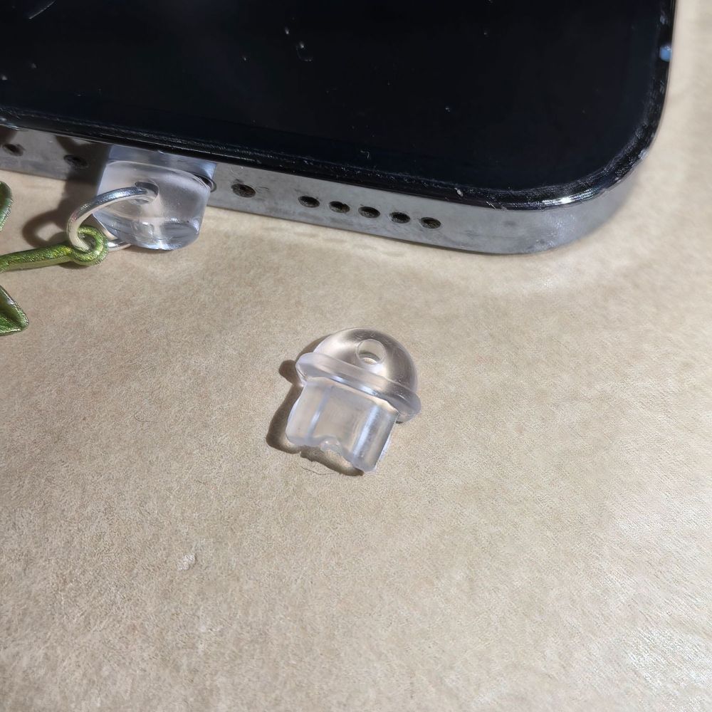 DIY accessories mobile phone earphone jack charging port dust plug waterproof handmade parts dual pendant
