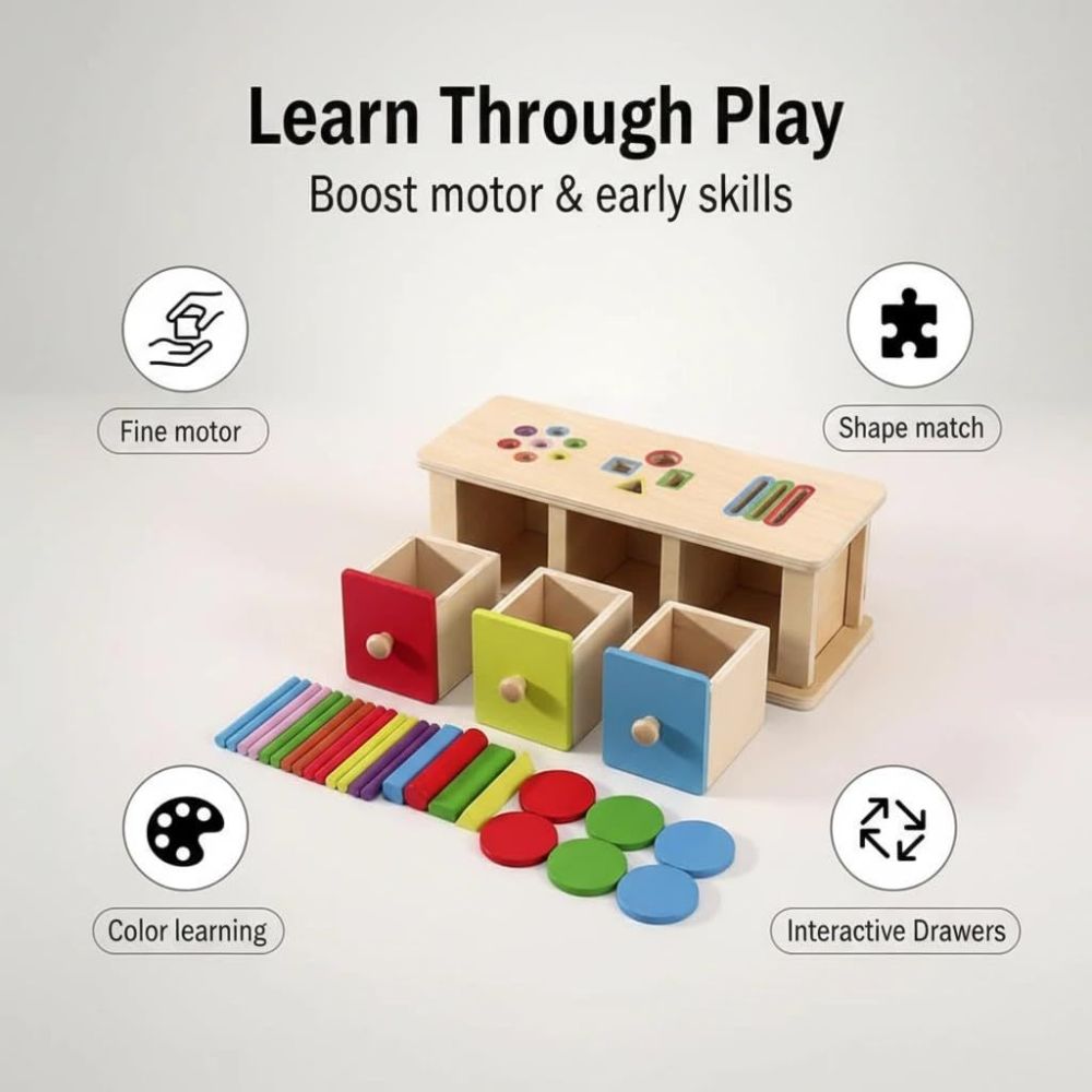 DOWMOO Montessori ahşap oyuncak, erken eğitim, düşünme eğitimi