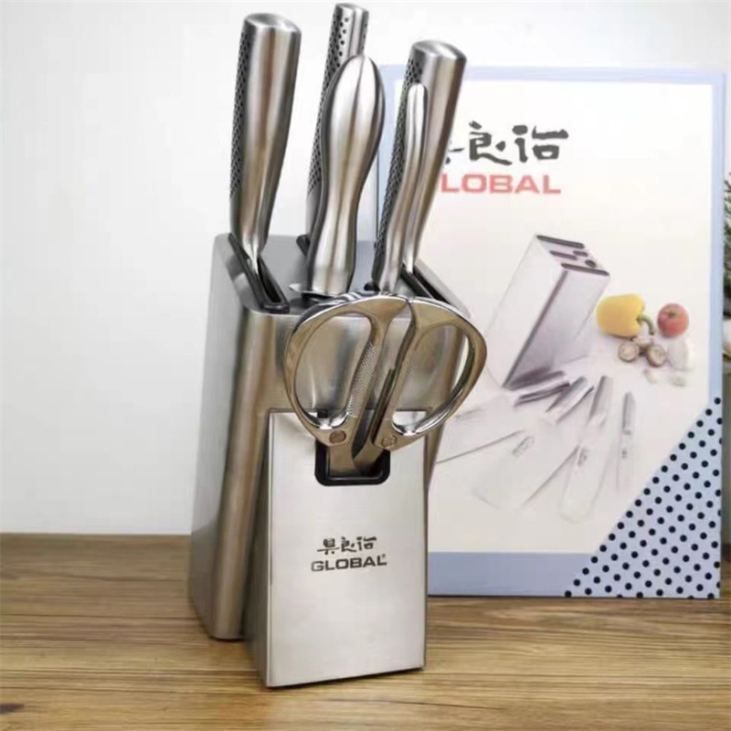 Global Yoshikawa Stainless Steel Knife Set, 6-Piece