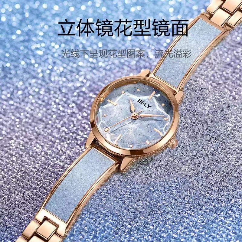 爆款拼接钢带女士手表女款式学生党高颜值广州腕表时尚精致石英表