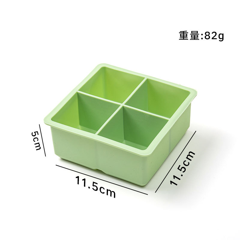 Large silicone ice mold food grade ice cube mold easy release frozen ice ball mold home use ice bar ice maker - 12
