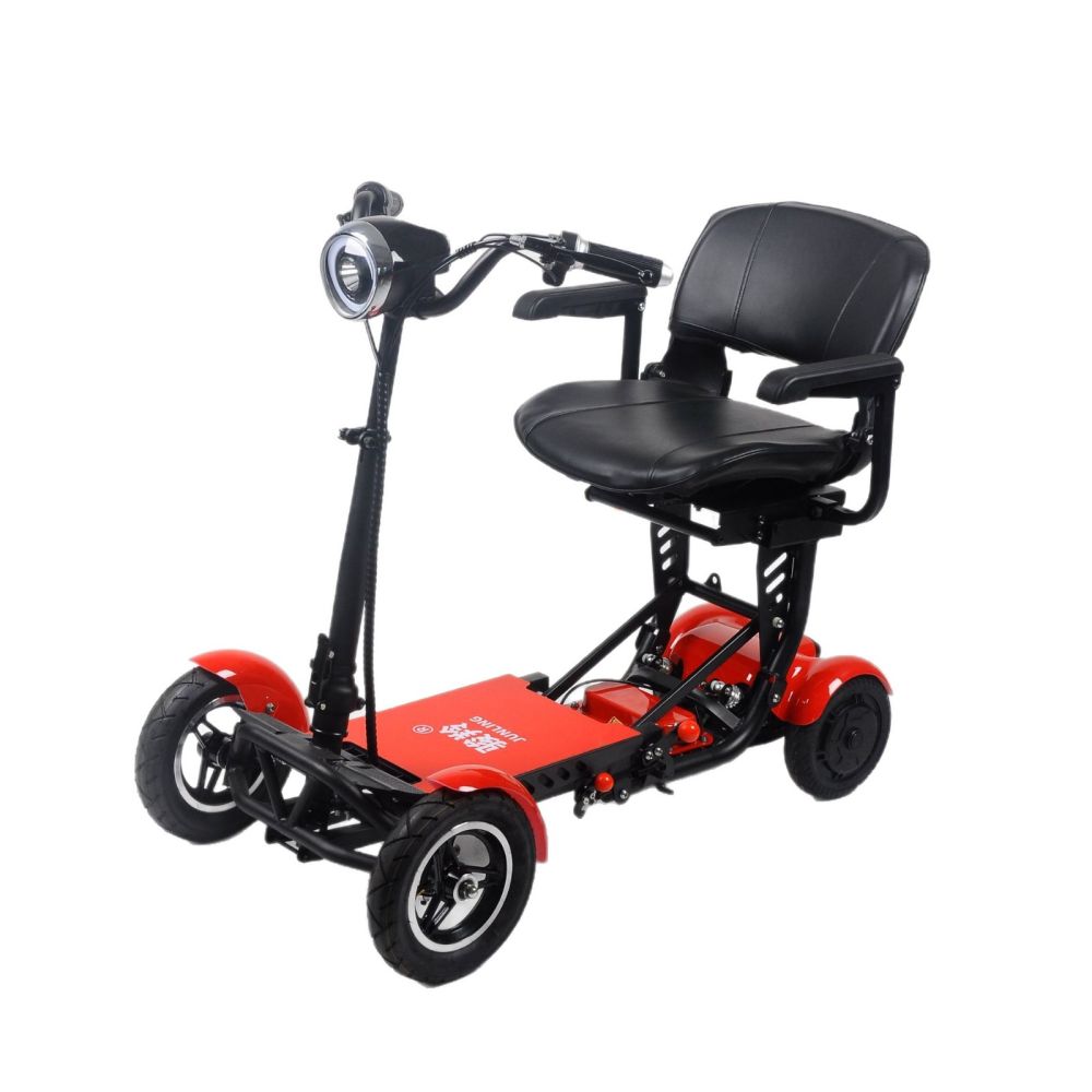 Katlanabilir Elektrikli Yaşlı Scooter'ı Uzun Menzilli Ev Tipi Küçük Yetişkin Dört Tekerlekli Güçlü Motorlu Akülü Araç Akıllı Konforlu
