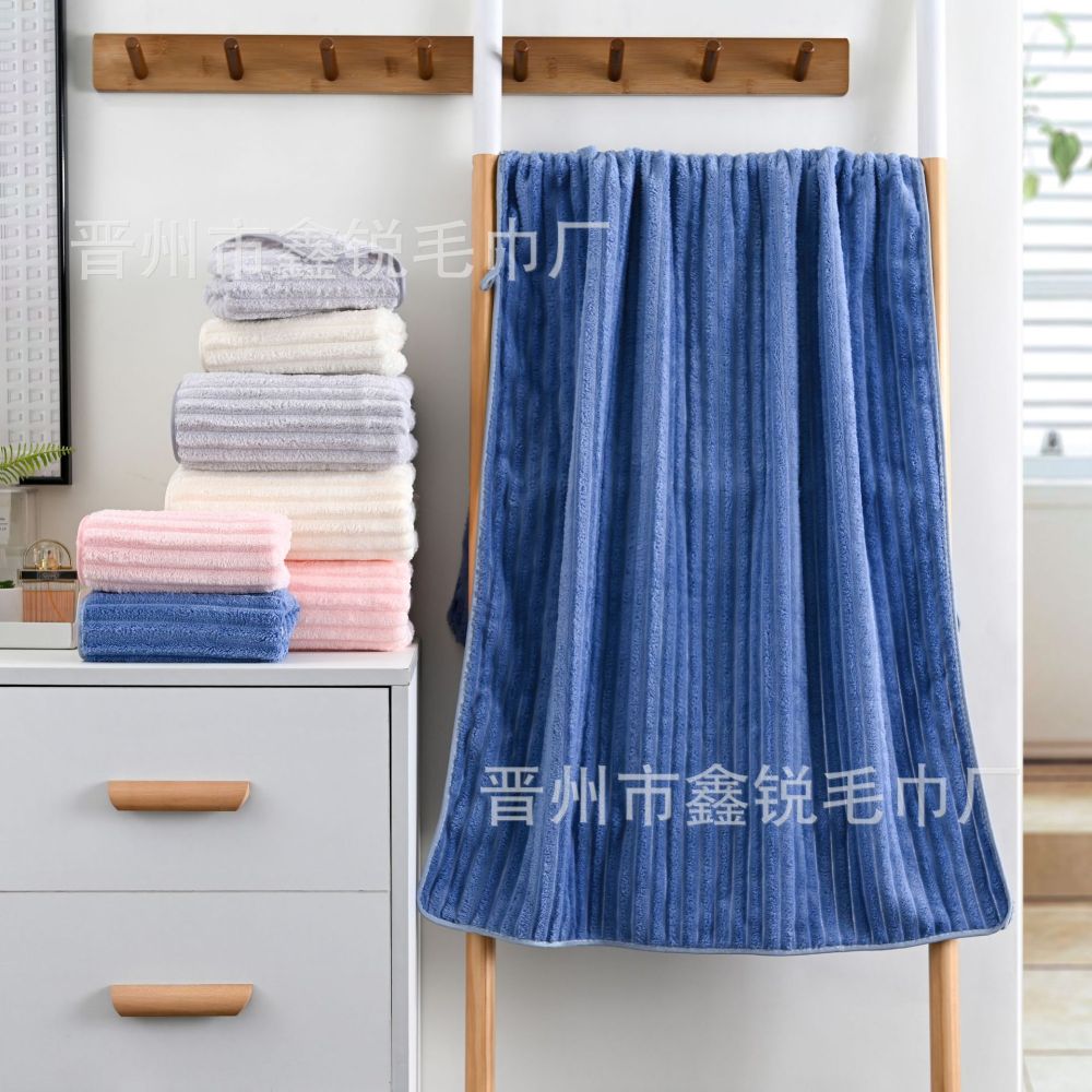 Şeker Çubuk Kadife Banyo Havlusu Mercan Kadife Havlu Süper İnce Lif Yumuşak Hediye Havlusu Banyo Emici Hızlı Kuruyan Plaj Havlusu