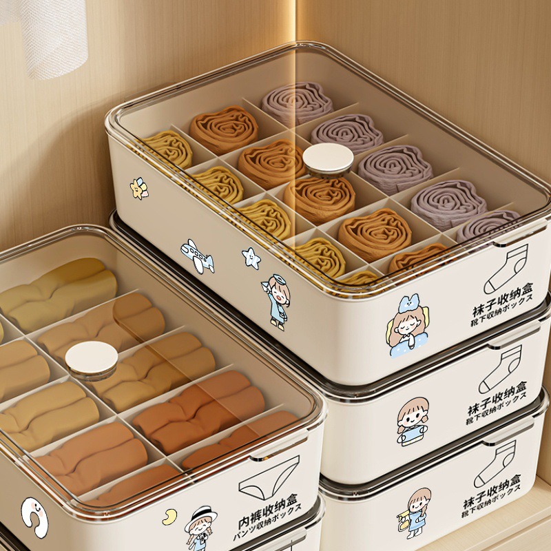 Aufbewahrungsbox für Unterwäsche, 3-in-1 Organizer