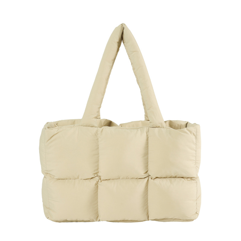 Cross-border wholesale bags, large capacity soft puffed bags, shoulder strap puffed jacket bags, cloud pattern crossbody bags. - 10