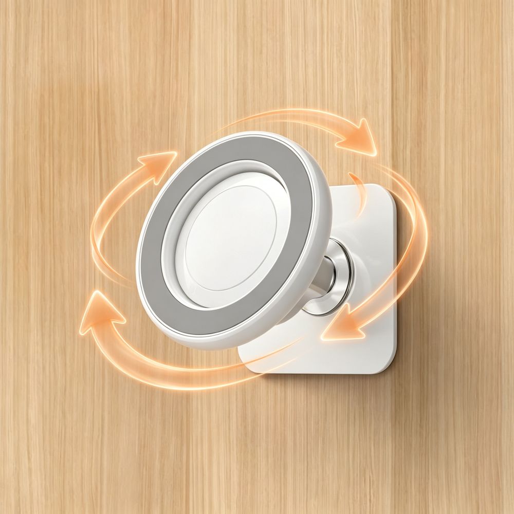 Wall Magnetic Phone Holder Adhesive Non-Slip Kitchen Bathroom