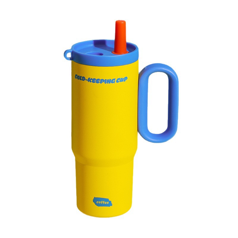 Ice Ba cup large capacity 316 stainless steel ceramic lined thermos cup, special car water cup, lightweight with a luxurious and premium feel. - 6