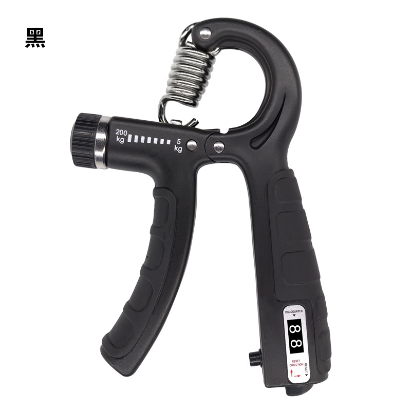 Griffkrafttrainer 200KG verstärkt verstellbar mit Zähler Fingertrainer Stressabbau Sport Fitness Handkrafttraining - 7