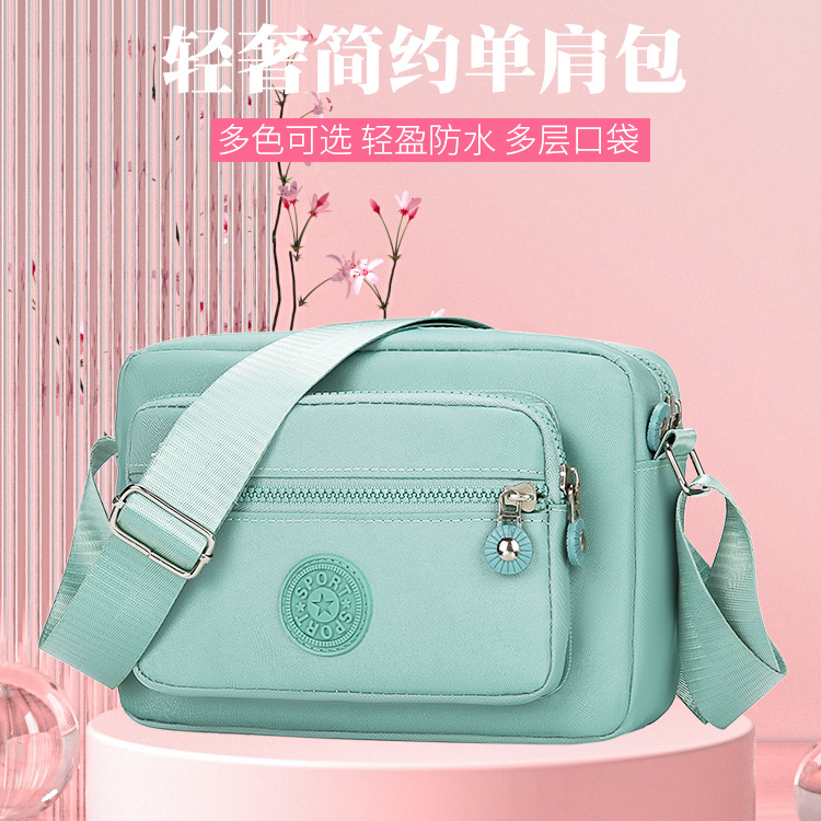 Bez çanta çok katmanlı sırt çantası crossbody naylon kanvas çanta orta yaşlı anne çantası küçük çanta yaşlı büyükanne Oxford kumaş kadın çantası