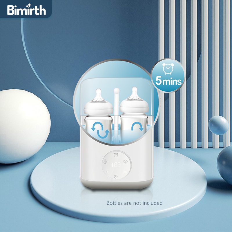 Bimirth Double-Bottle Milk Warmer and Sterilizer with Timer, 110V - 1