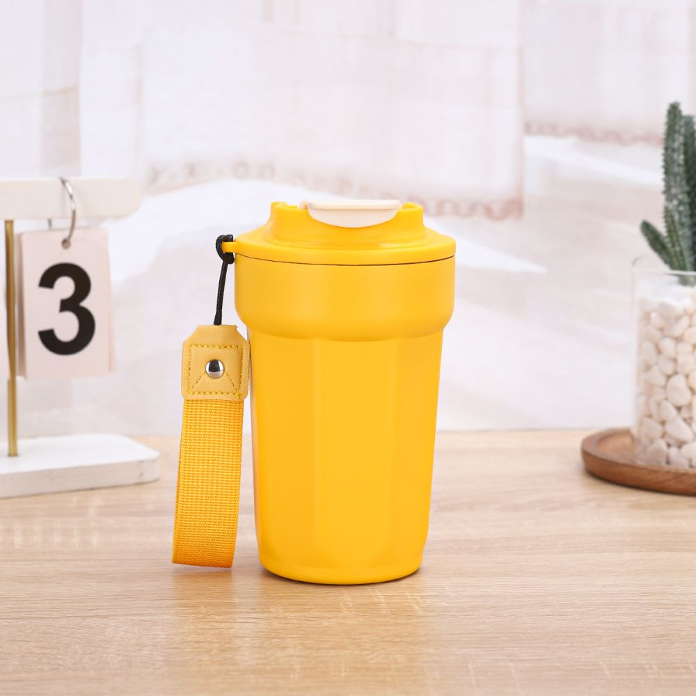 Neue sechseckige Kaffeetasse aus 316er Edelstahl mit trendigem Griff, isolierter Becher, hochwertiger Bürogeschenk-Wasserbehälter im Großhandel. - 8
