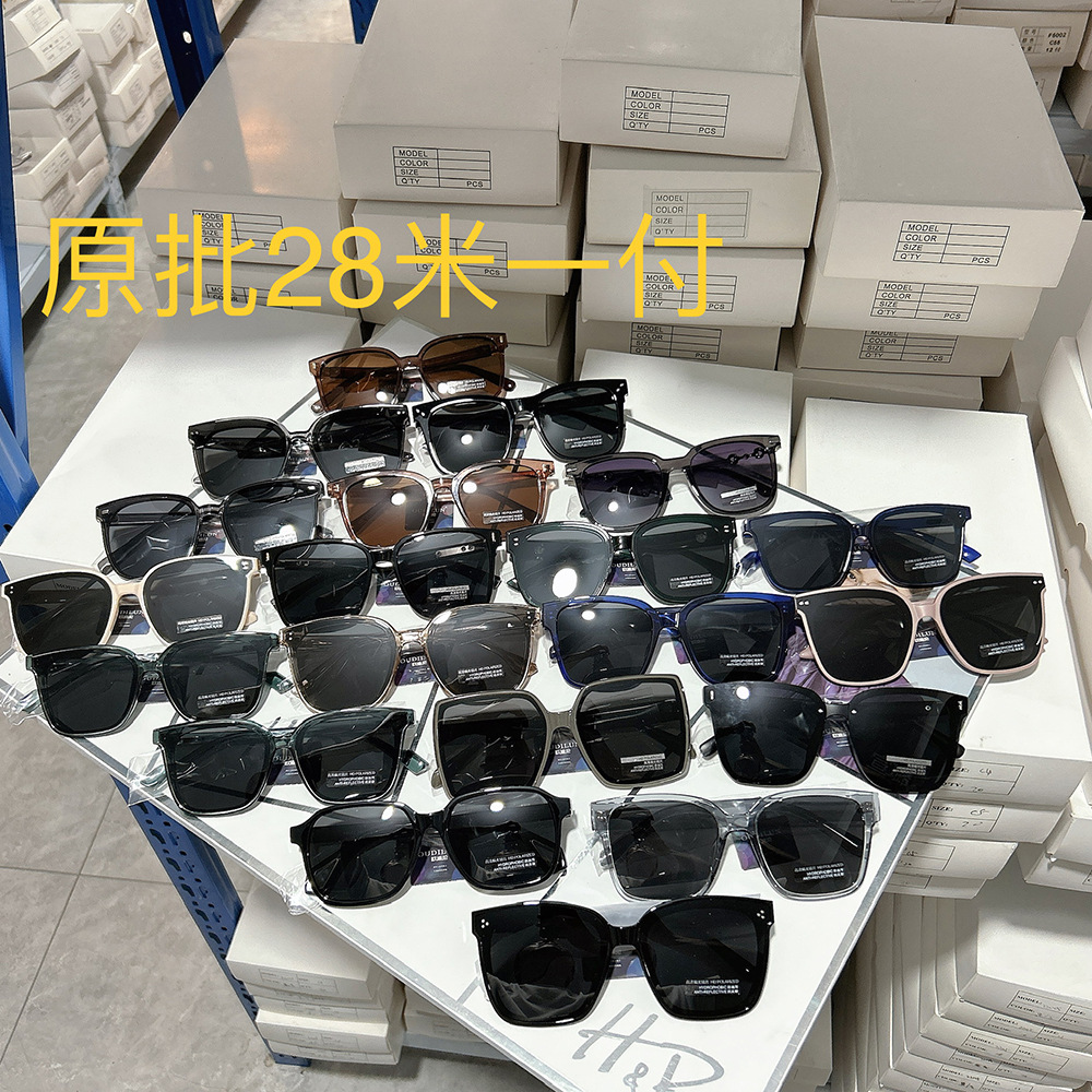 2026 new model acetate sunglasses, retro polarized sunglasses for square and round-faced women, premium trend Korean style.