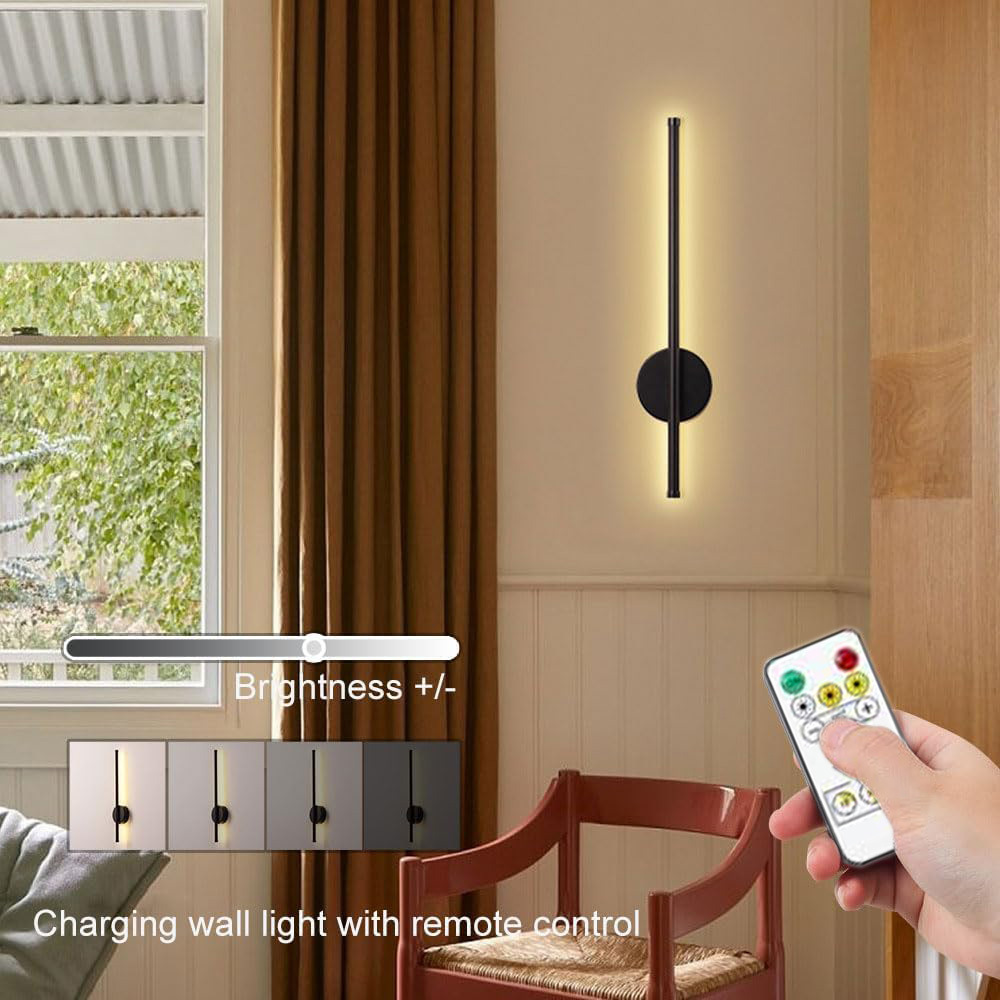 360° Rotatable Magnetic LED Wall Light with Remote Control and Dimmer