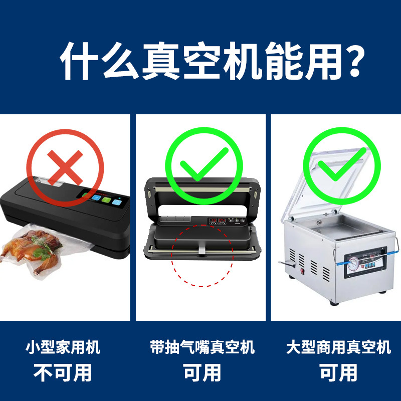 Yiwu transparente Vakuumbeutel glänzend versiegelt kommerzielle Polyester-Verpackungsbeutel Lebensmittel-Lagerbeutel Kunststoffbeutel Druck - 5