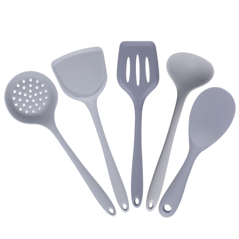 Silicone Spatula Spoon Set Non-stick Cookware Utensils Soup Spoon Cooking Shovel Kitchen Tools Home Kitchenware Accessories - 6