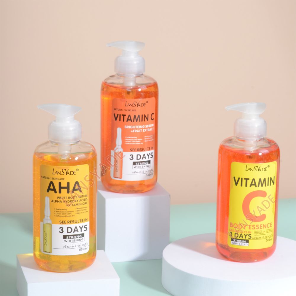 Cross-border AHA original solution vitamin C ampoule essence fruit acid moisturizing repair brightening skin lightening serum 500ml - 1