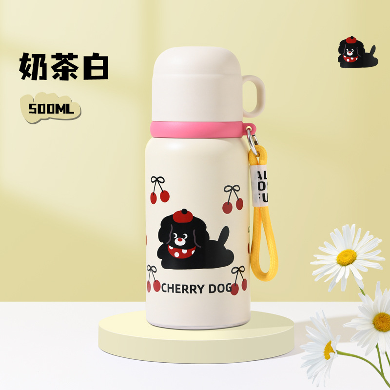 Boys and Girls High-Capacity Thermos Cup Water Bottle 316 Stainless Steel Portable Straw Water Bottle Child Water Bottle Home Wholesale - 7
