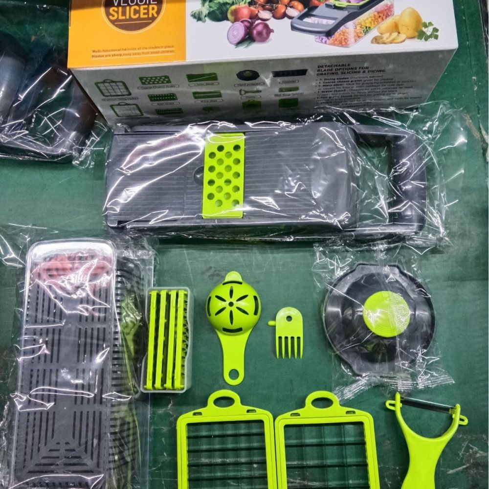 Multifunctional vegetable cutter, kitchen potato slicer, grater, vegetable chopper (cross-border Amazon product) - 10