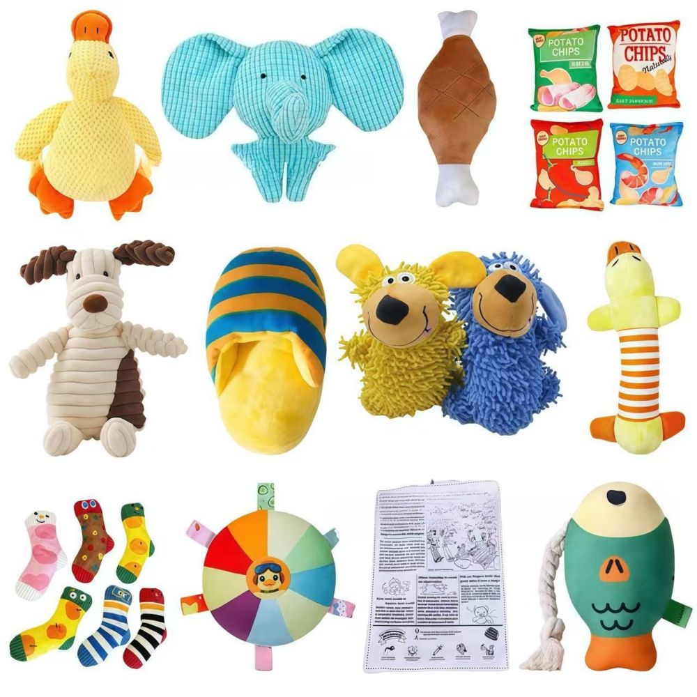 Dog Toy Little Yellow Duck Chew Resistant Self-Play Boredom Relief Plush Toy Cat Toy Dog Toy Pet Toy