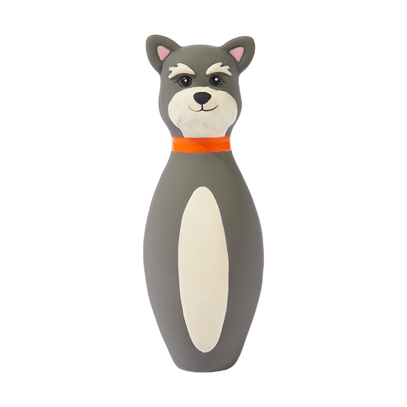 Latex Squeaky Dog Toy, Bowling Ball Shape, Medium and Large Dogs