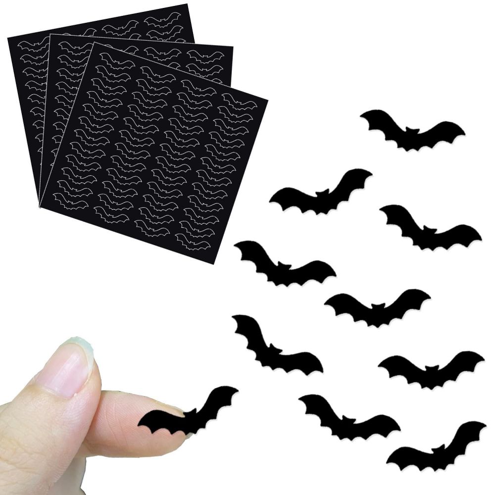 Halloween Bat and Ghost Wall Sticker Set