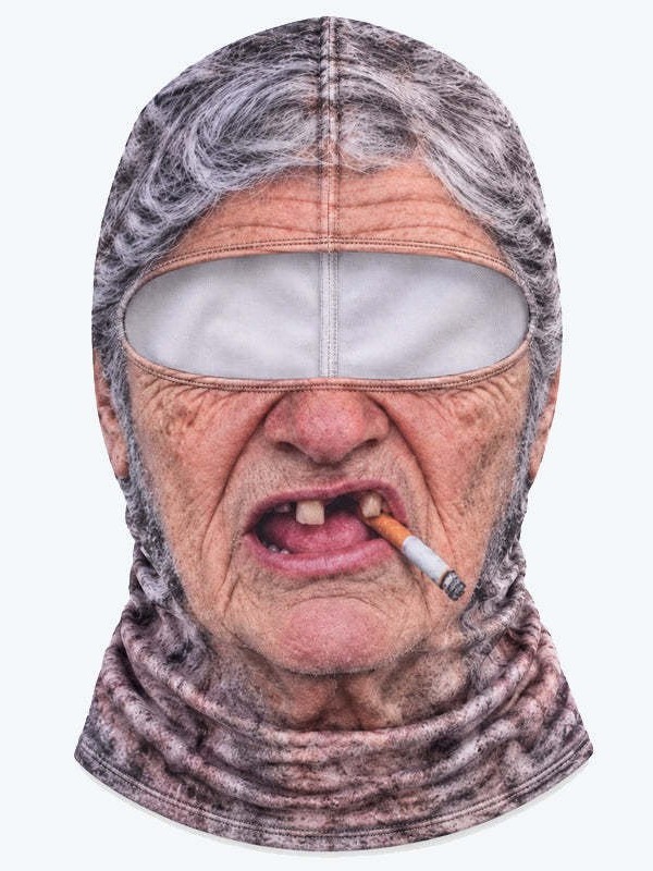 Lustige 3D-Digitaldruck-Gesichtsmaske für Partykostüme