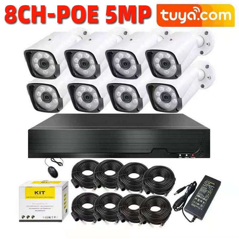 8-Kanal POE 5MP NVR Sicherheits-Set CCTV