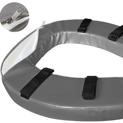 Waterproof Velcro Toilet Seat Cover, Soft Raised Thickened Cushion