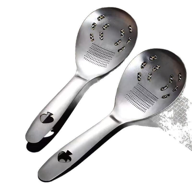 430 Stainless Steel 5-in-1 Multifunctional Baby Food Spoon - Food Grinder, Bottle Opener, Egg Separator, and Multipurpose Utensil - 5