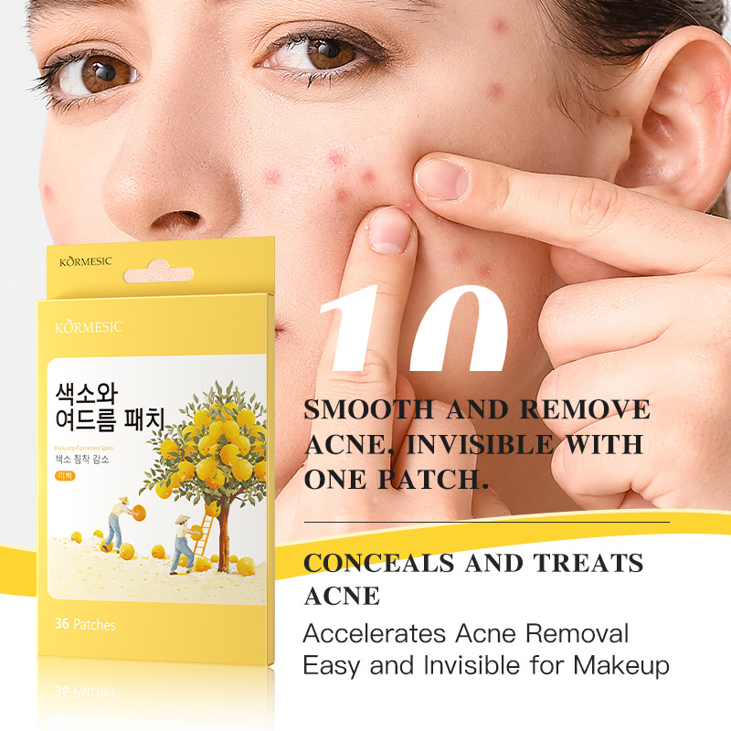KORMESIC Yuzu and Niacinamide Acne Patch, 90% Yuzu, 5% Niacinamide
