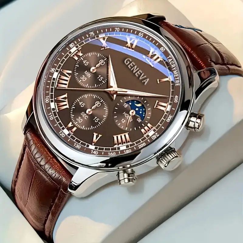 Men's quartz watch, business and sports style