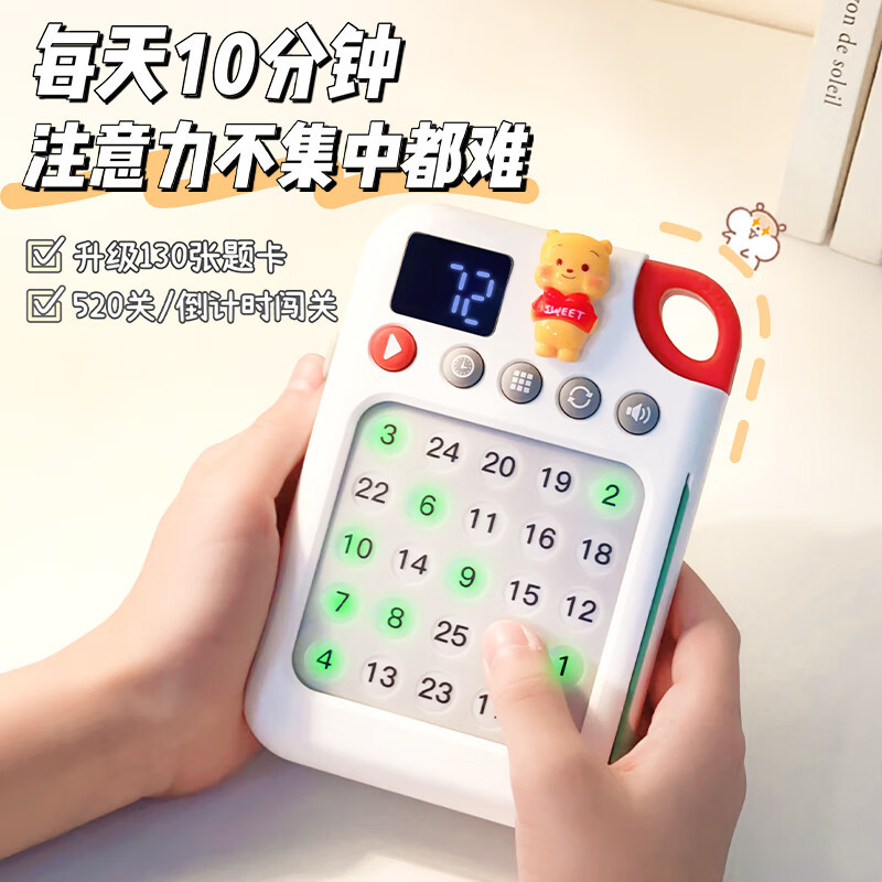 Schulte Grid Concentration Training Toy for Children - 1
