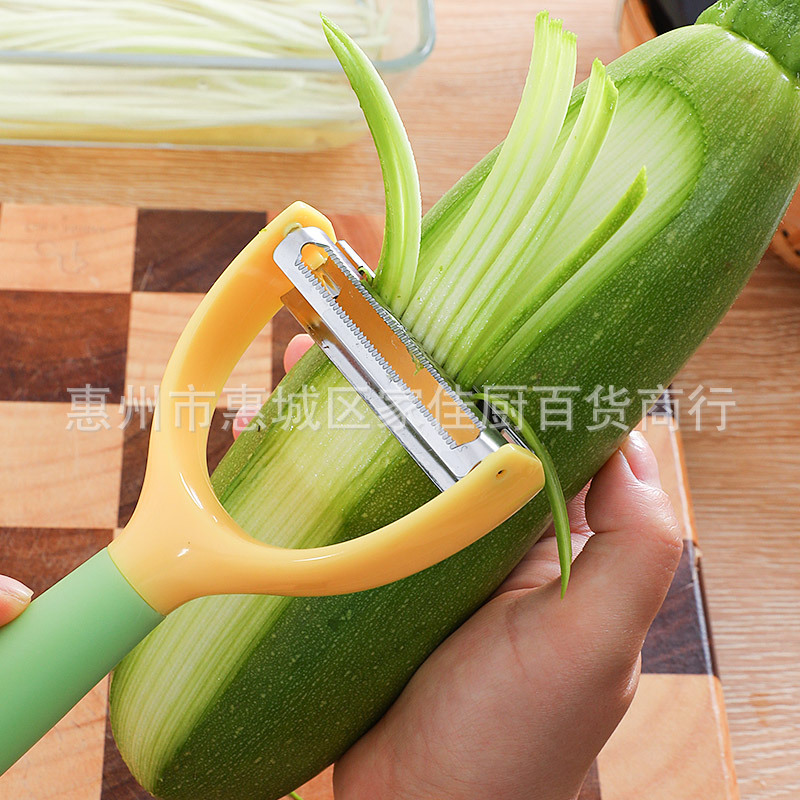Paslanmaz çelik 2-in-1 soyucu ve rendeleme aracı - 1