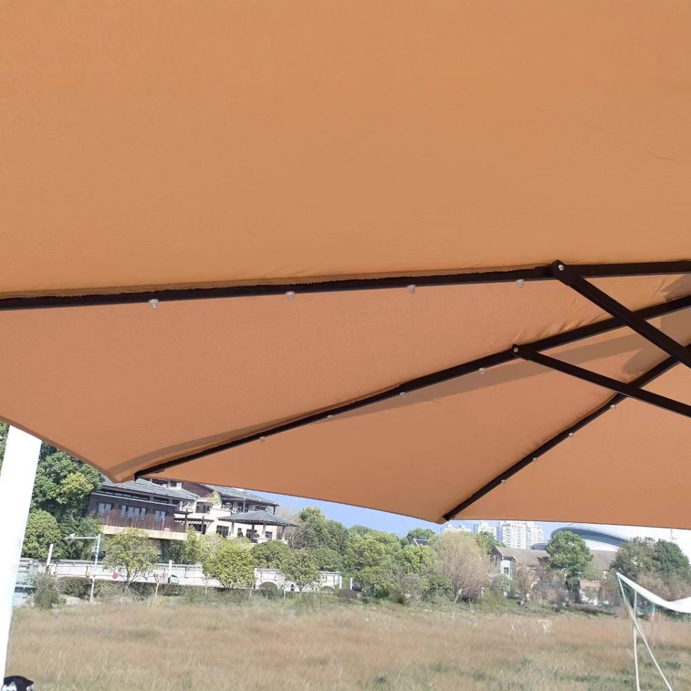 LED Banana Umbrella for Garden and Patio