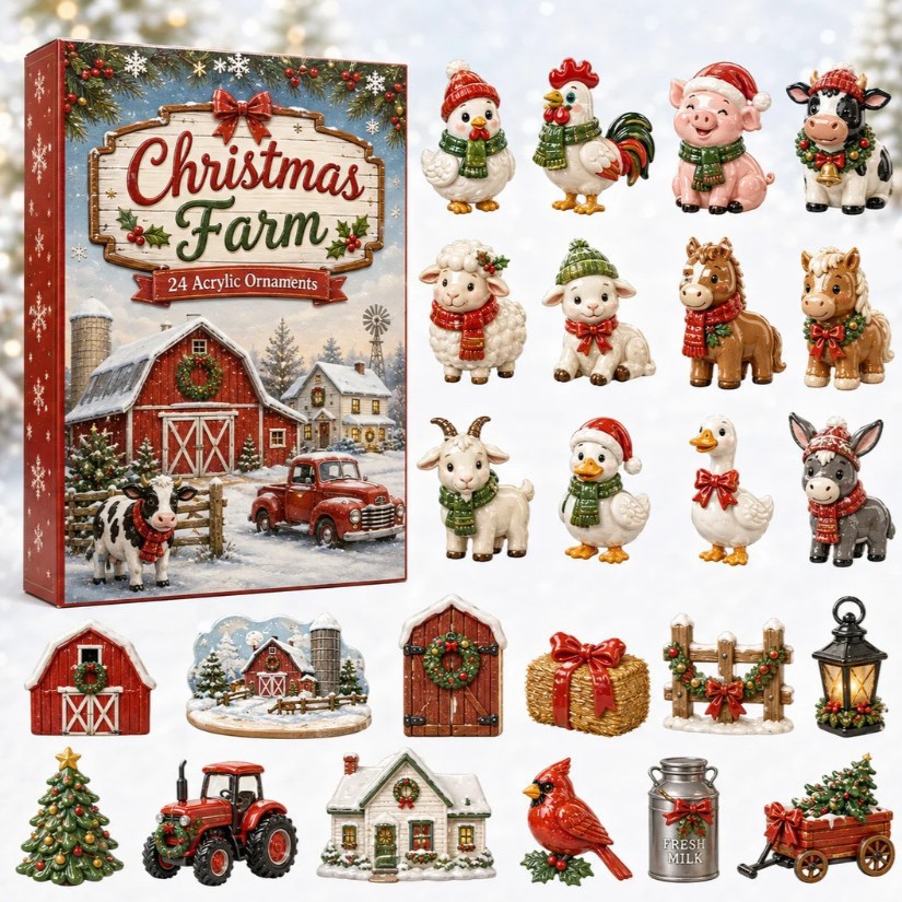 Advent Calendar 2026 Christmas Farm Holiday Blind Box