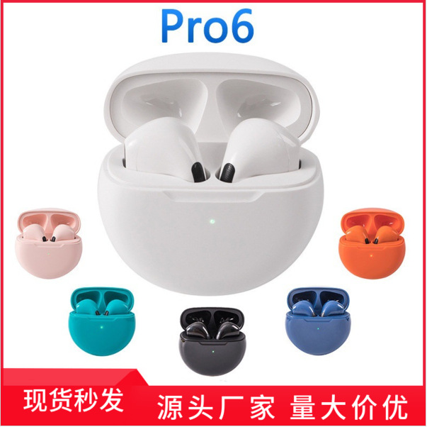 Cross-Border Special Pro6 Bluetooth-Kopfhörer echte kabellose In-Ear-Kopfhörer ultra lange Akkulaufzeit TWS Sport-Bluetooth-Kopfhörer