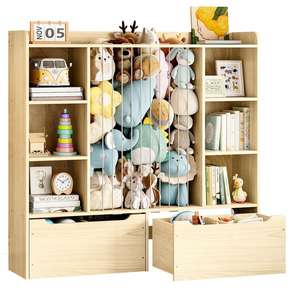 New Solid Wood Toy Rack Kindergarten Toy Storage Shelf Multi-Layer Montessori Bookshelf Children's Toy Organizer